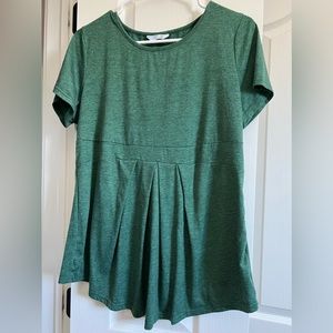 Women’s maternity casual peplum t-shirt